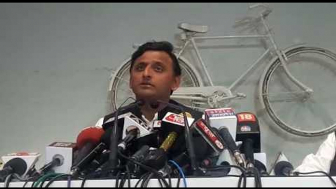 UP CM Akhilesh Yadav target PM Modi in his Press Conferrence