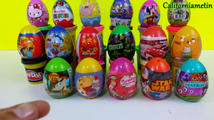 Surprise Eggs Kinder Surprise Marvel One Direction Cars Moshi Monsters SpongeBob Mickey Mouse