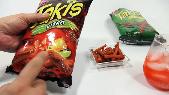 Takis Snacks Sampler and Frostie Cherry Limeade Drink YouTube Toy Video Reviews For Kids Toysreview