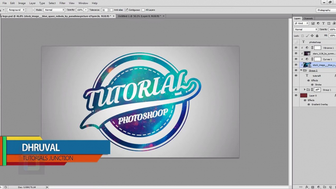 Photoshop | Logo Design Tutorial | Galaxy Logo