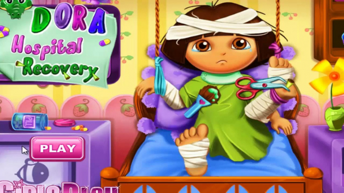 Dora The Explorer In Hospital - Dora Doctor Caring Cartoon Game For Children