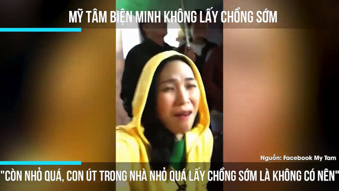 Mỹ Tâm biện minh không lấy chồng sớm là vì "còn nhỏ quá, con út trong nhà nhỏ quá lấy chồng sớm là không có nên"