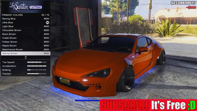 GTA V - TOYOTA GT86 ROCKET BUNNY CAMBER (GTA 5 ROCKET BUNNY Mods)