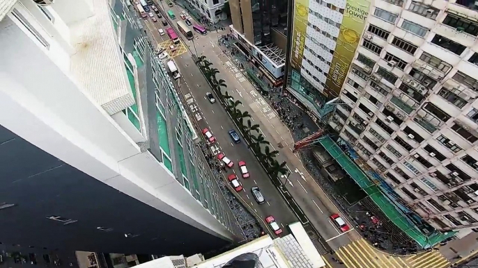 Rooftop POV Escape from Hong Kong security!