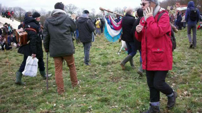 Notre-Dame-des-Landes, sur la ZAD, fête de l'abandon du projet d'aéroport, sur la ZAD, le 10 février 2018...