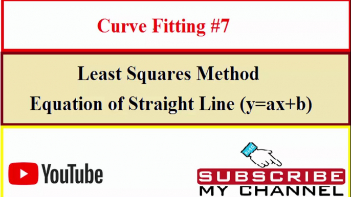 Curve fitting straight line | Curve fitting in Hindi | Curve fitting part #1