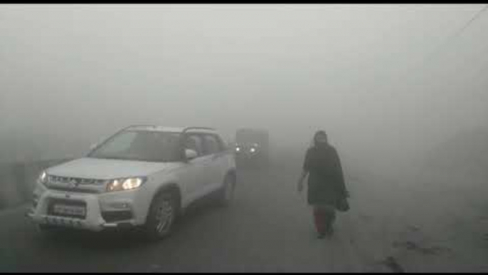 चंदौली में धुंध-कोहरे से जनजीवन प्रभावित I  Life threatening effect from fog