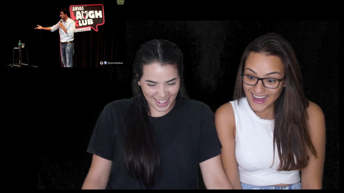 Cute and HOT Latina girls reacting on Indian standup comedian