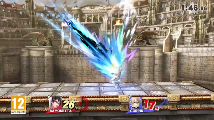 Super Smash Bros. for Nintendo 3DS & Wii U - Gameplay Bayonetta VS Corrin