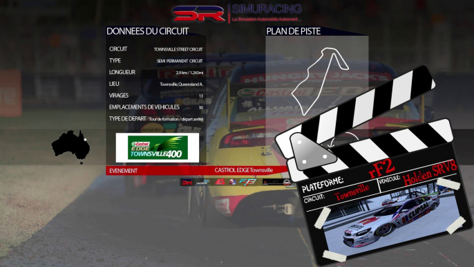 Tour de piste à Townsville en Holden Commodore SRV8 sur rFactor 2