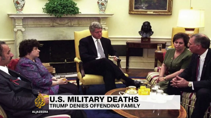 Trump denies offending widow of soldier killed in Niger