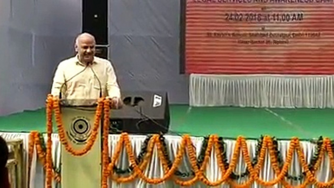 Deputy CM Manish Sisodia with Hon’ble Chief Justice of Delhi High Court Ms. Gita Mittal at 'Legal Services & Awareness Camp' organized by Delhi State Legal Services Authority in Bawana