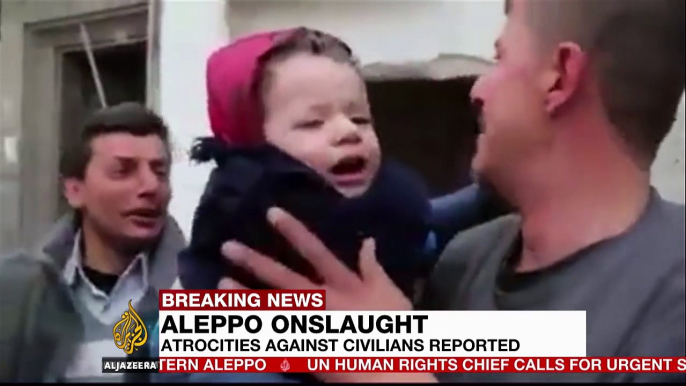 Aleppo onslaught: UN says Syrian forces executing civilians