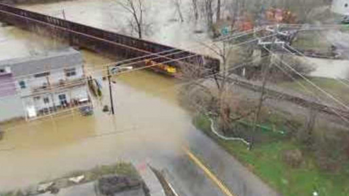 Little Miami River Brings Flooding to Loveland, Ohio