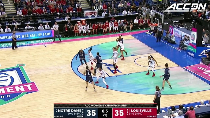 Notre Dame vs. Louisville ACC Women's Basketball Championship Highlights (2018)