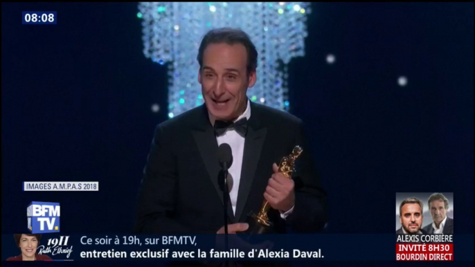 Le Français Alexandre Desplat remporte un Oscar pour la musique de "La Forme de l'eau"