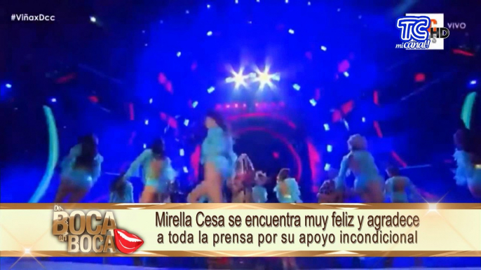 La cantante Mirella Cesa fue recibida con mucho cariño por su apoyo incondicional