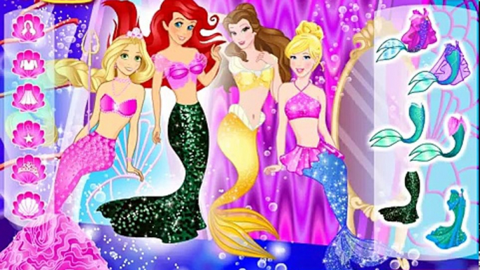 Các nàng công chúa Disney chon đồ để dự tiệc dưới thủy cung (Princess Undersea Party)