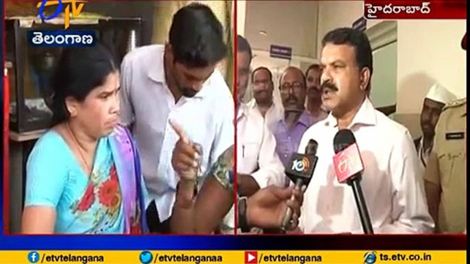 MLA Vivekananda , Collector MV. Reddy Visits Injured Victims  in Fire Accident  Jeedimetla