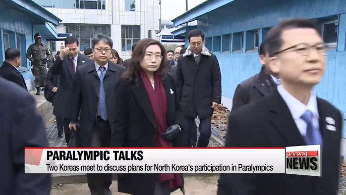 Two Koreas discuss details of North's participation in Paralympics