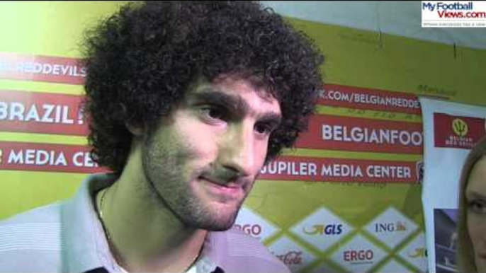 Marouane Fellaini pre Belgium v Argentina