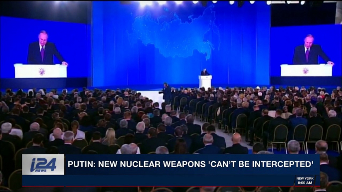 i24NEWS DESK | Putin: new nuclear weapons 'can't be intercepted' | Thursday, March 1st 2018