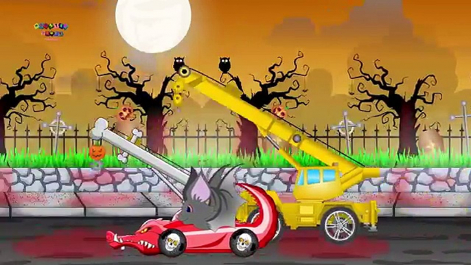 Good vs Evil | Crane Kids Videos | Constructions Vehicles | Scary Monster Trucks For Children