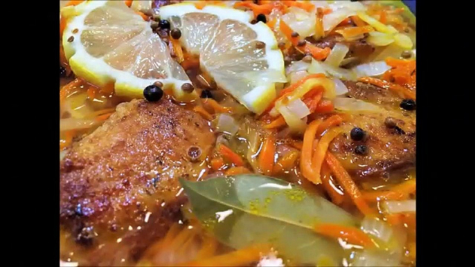 РЫБА ПОД МАРИНАДОМ с овощами. Праздничное блюдо. Донская кухня. (Marinated Fish)