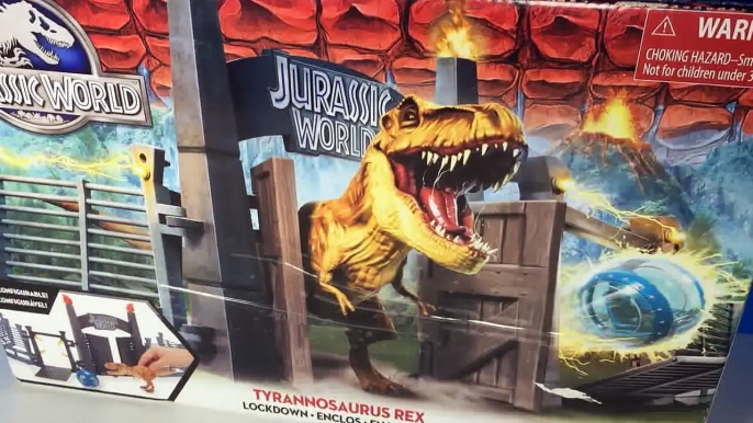 Mundo Jurásico Jurassic World Lockdown Playset T-Rex dinosaurios para niños