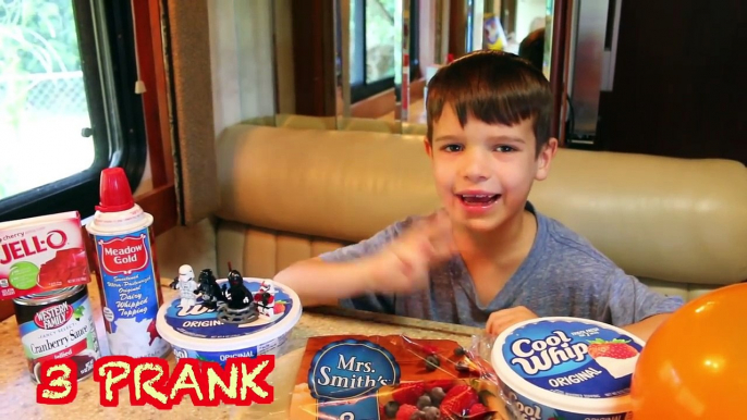 FOOD PRANK April Fools Day PRANK DAD Doritos & Candy Pie + FAKE BACON Funny Ideas April Fools Joke