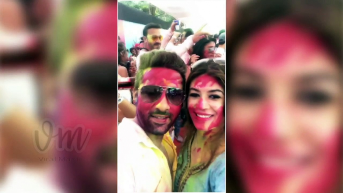 Bigg Boss 11: Bandagi Kalra & Puneesh Sharma's First Holi Celebrations 2018