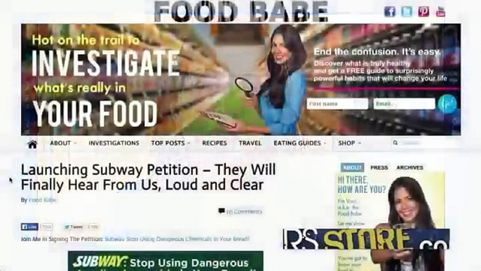 Subway Admits Bread Contains Chemicals Used In Plastic, Yoga Mats, Shoe Soles & Rubber