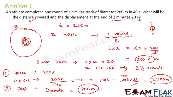 Physics Motion part 7 (Numerical) CBSE class 9 IX