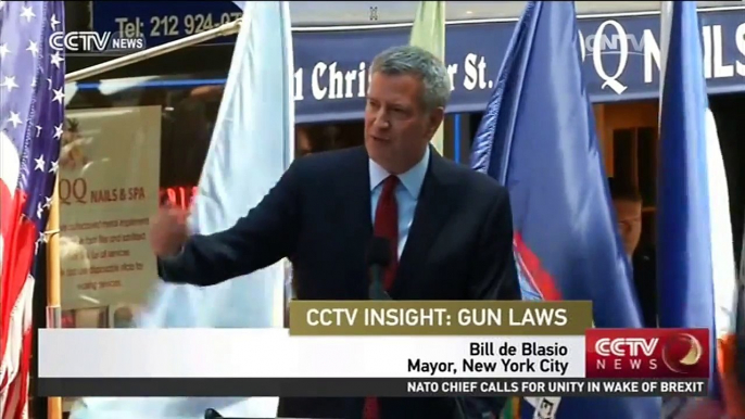 CCTV Insight Gun Laws: National monument unveiled in NY following Orlando massacre