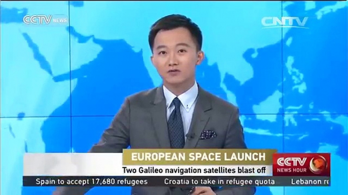 Two Galileo navigation satellites blast off