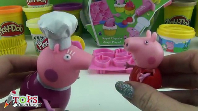 Peppa Pig Plastilina para Fiesta de Cupcakes Peppas Cupcake Dough Playset - Juguetes de Peppa Pig