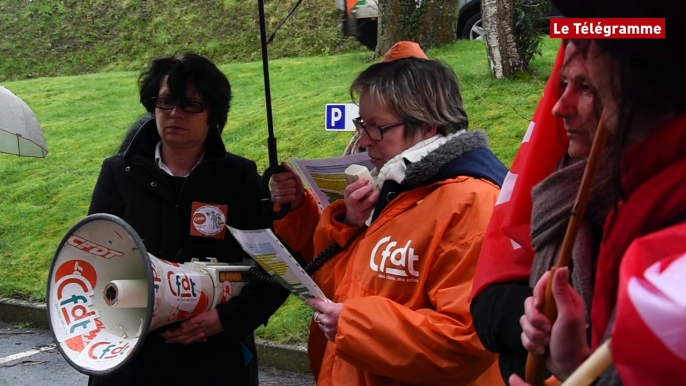 Landerneau. Entre 150 et 200 manifestants pour défendre les retraités et les personnels d'Ehpad