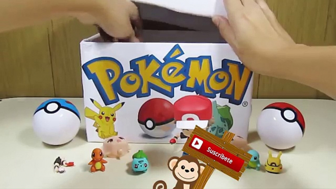 ¡POKÉMON GO Caja Sorpresa! – Juguete Red + Charmander, Bulbasaur y Squirtle – Pokeballs