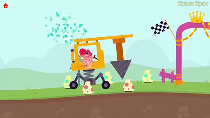 Car Driving for Kids | Dinosaur Digger 2: Construction Simulator| Truck Cartoons Videos for Children