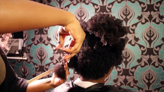 Tapered Haircut + Perm Rod Set on 4C Natural Hair || Chizi Duru