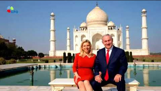 Israeli PM Netanyahu visits the Taj Mahal during visit to India