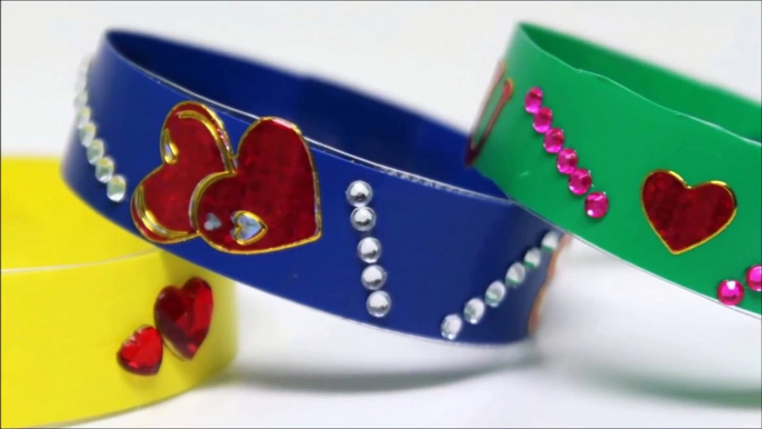 10 DIY Valentines Day Bracelets Ideas for Kids Recycling Art by Recycled Bottles Crafts