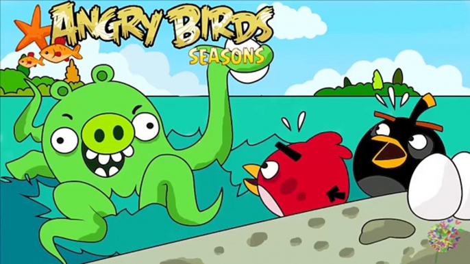 Angry Birds Coloring Pages For Learning Colors - Angry Birds Seasons and Space Coloring Book