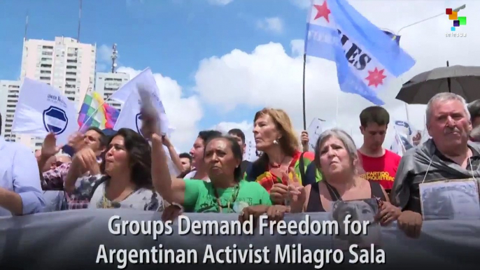 Groups Demand Freedom for Argentinan Activist Milagro Sala