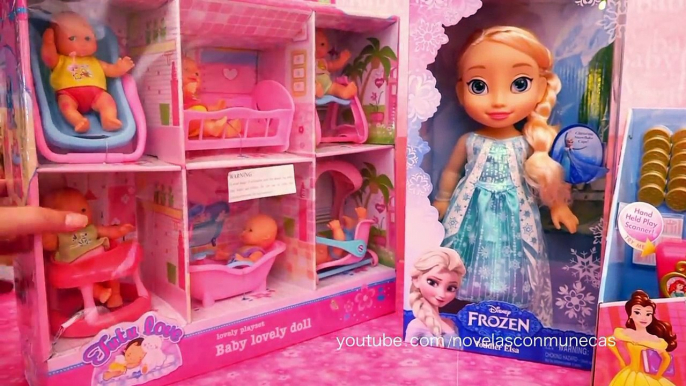 Juguetes de Disney - Caja registradora de Princesas - Frozen Elsa tiene una tienda para bebés