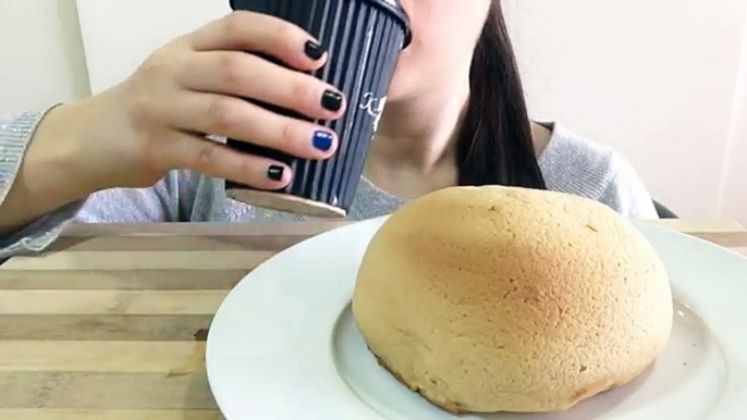 ASMR SUPER CRISPY COFFEE BUN & COFFEE | Eating Show | MUKBANG | Tapping Scratching & Eating Sounds |