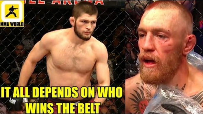 If Khabib wins the belt at UFC 223 will Conor McGregor make a comeback and fíght Khabib?,Lee,Octagon