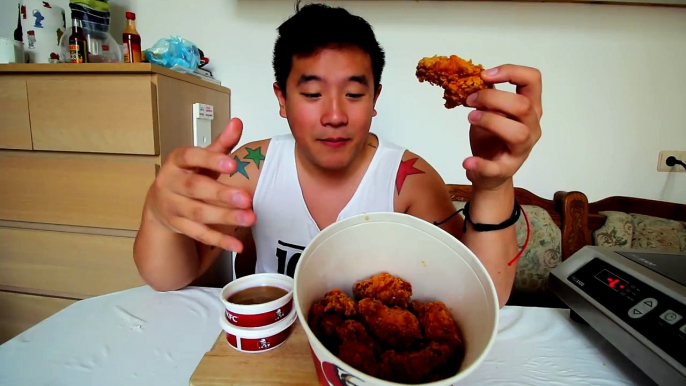 Whole Bucket of KFC Chicken :: MUKBANG WITH BEN EP27