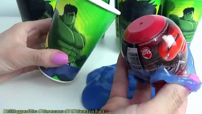 Hulk Copos Surpresas Amoeba Frozen Elsa Peppa Pig Scooby-Doo! Aprendendo Cores Em Portugues