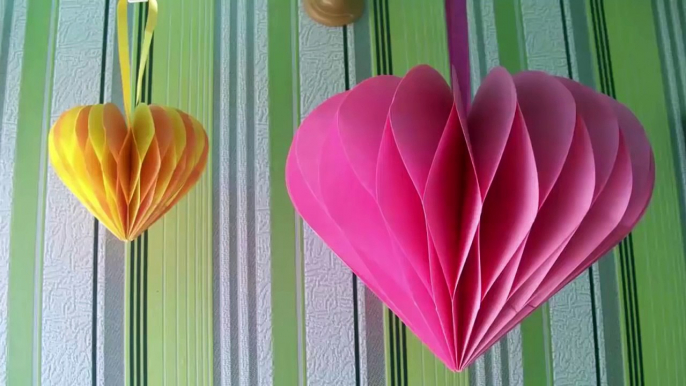 DIY Handmade Gift. How To Make Amazing Paper Heart. Valentines Day Crafts
